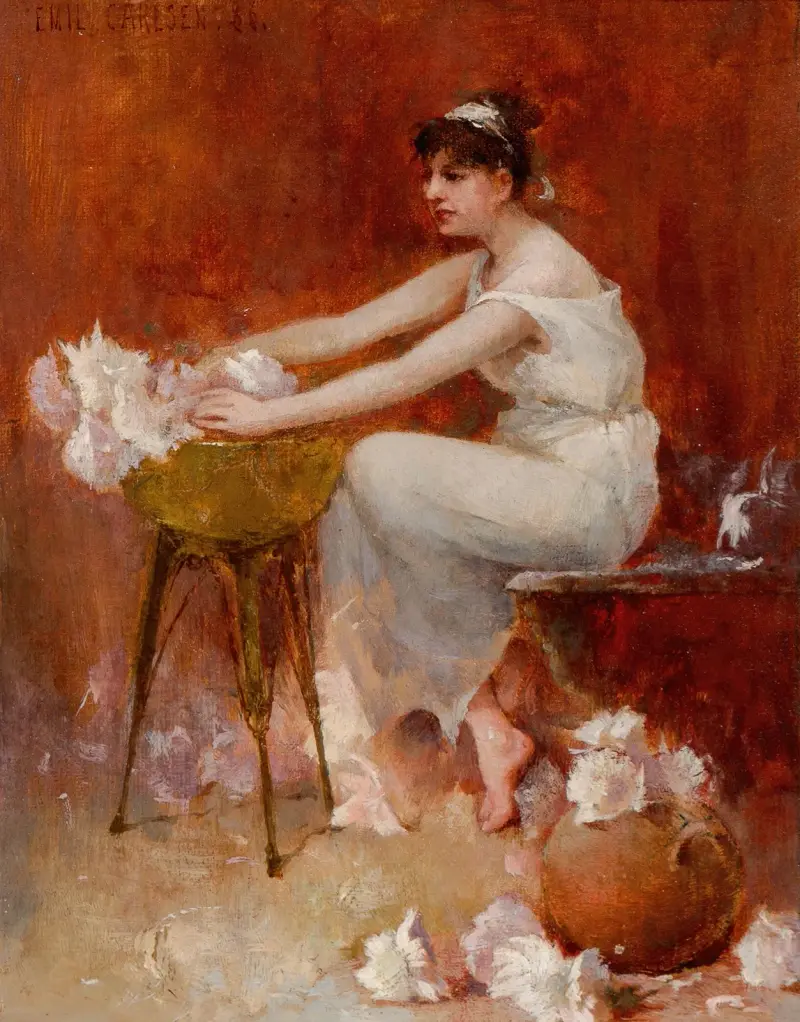 Blumenarrangement von Emil Carlsen