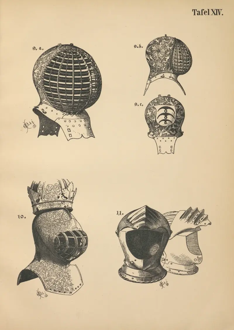 Heraldisk handbok för vänner av heraldik, plansch 13 av Emil Doepler