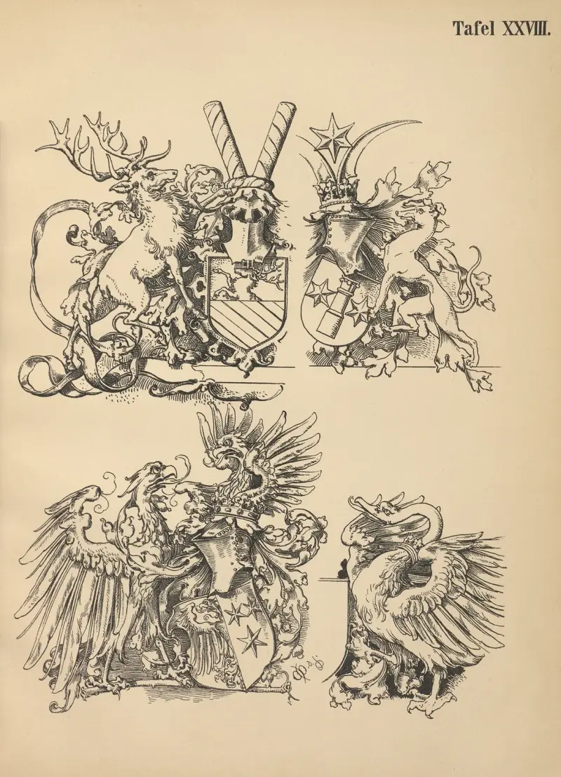 Podręcznik heraldyczny dla przyjaciół sztuki herbowej, plansza 27, Emil Doepler