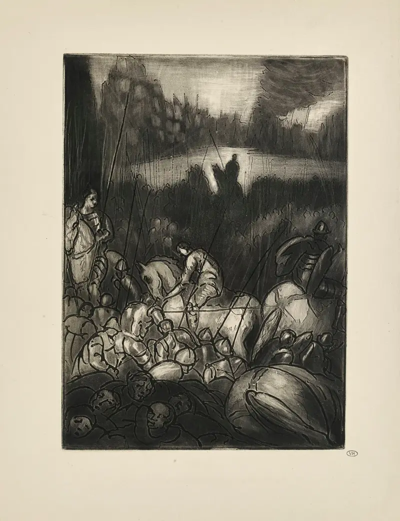 N° 17 – O syn hästar med krusiga korsryggar av Emile Bernard