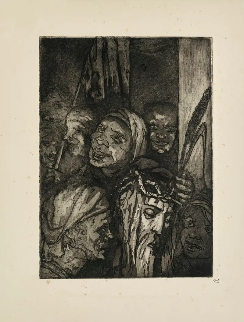 Nr 36 – Och tjänarna örfilade Jesus Kristus av Emile Bernard