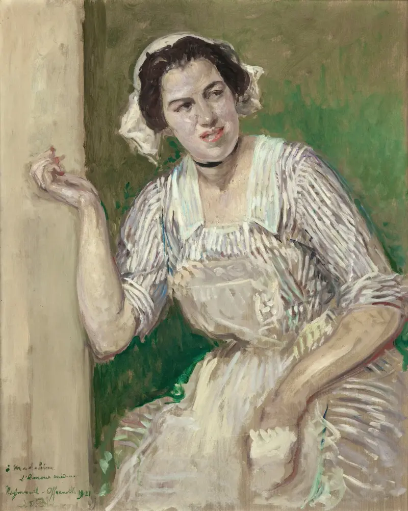 Porträtt av Madeleine Pissard som Roxane (Kärleken som läkare) av Jacques-Émile Blanche