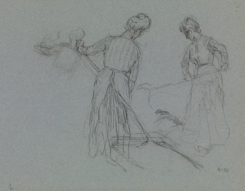 Female Haymakers (study) av Emile Claus