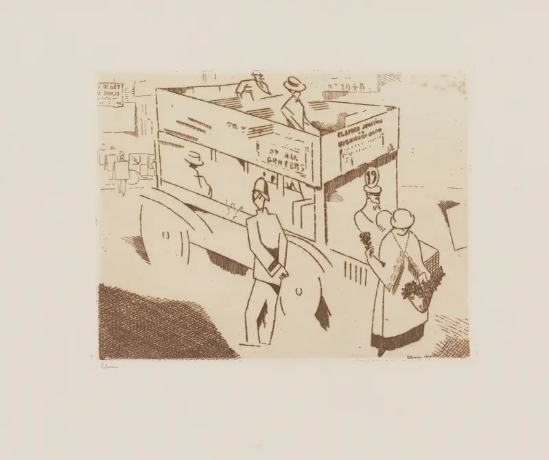 Le policeman, Londres av Jean-Émile Laboureur