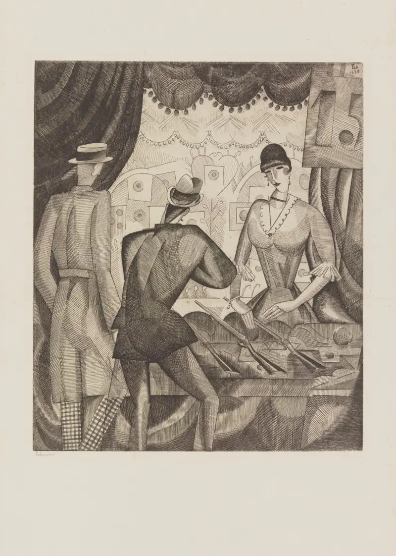 Strzelnica na jarmarku, Jean-Émile Laboureur