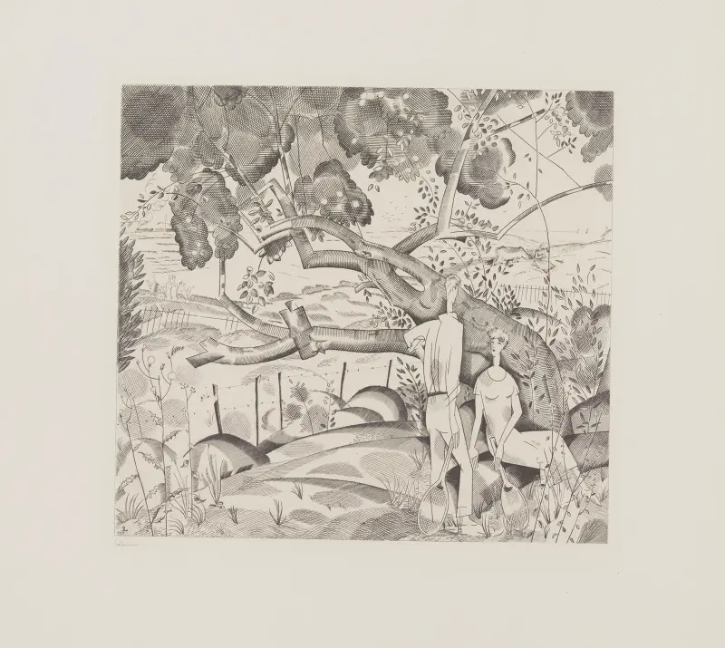 Der alte Birnbaum von Jean-Émile Laboureur