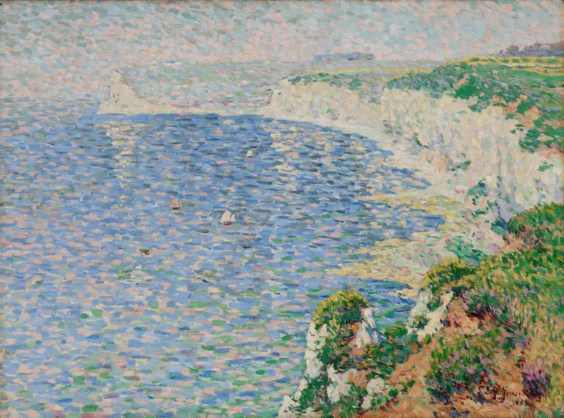 Blick auf die Klippen von Étretat von Claude-Émile Schuffenecker