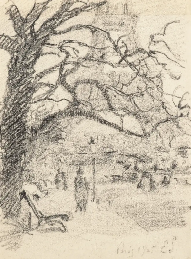 Paris, Champs de Mars av Claude-Émile Schuffenecker