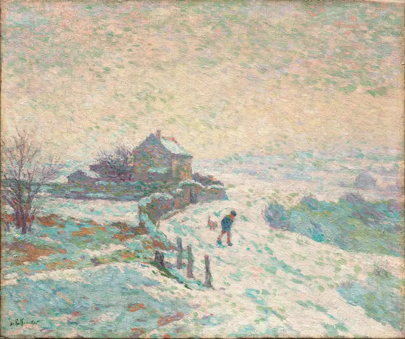 Schneelandschaft von Claude-Émile Schuffenecker