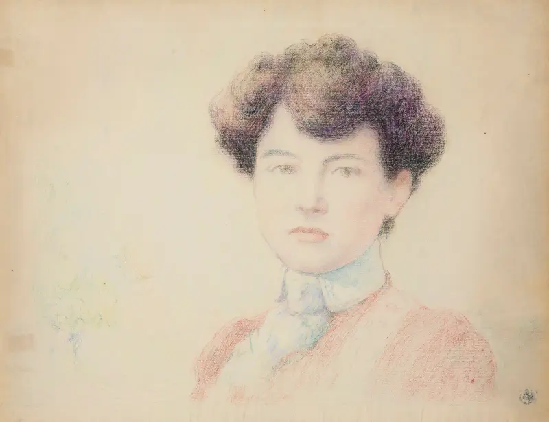 Portrait d’Eugénie de la Rochefoucauld av Claude-Émile Schuffenecker