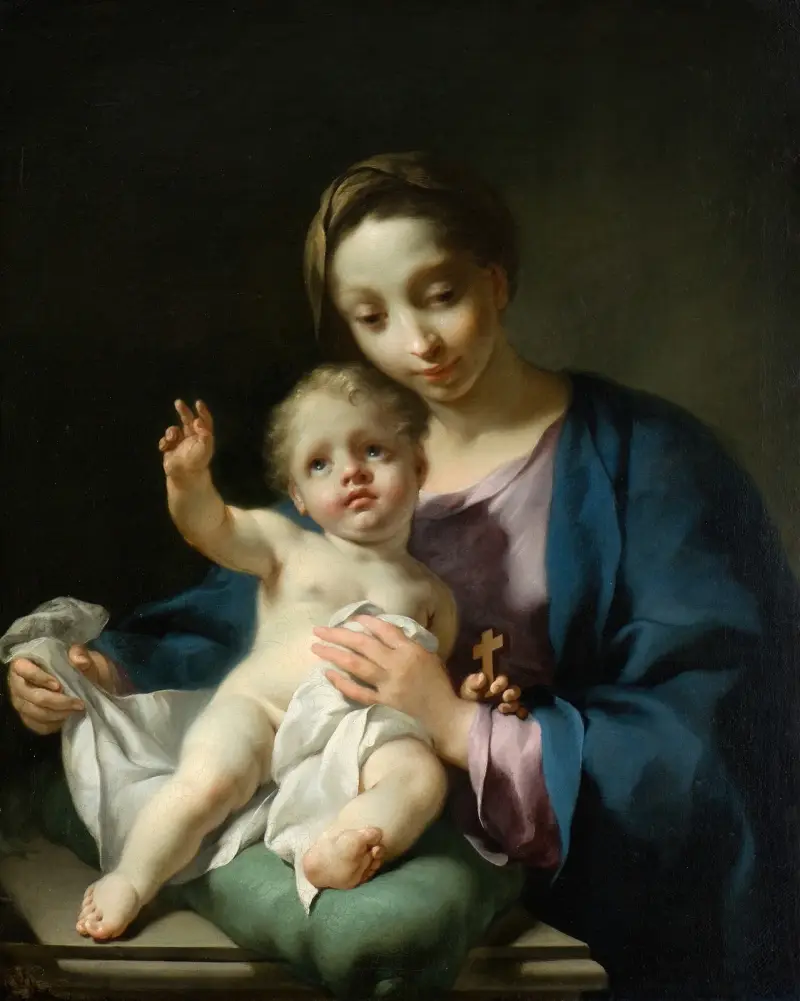 Madonna och barnet av Georg Engelhard Schröder
