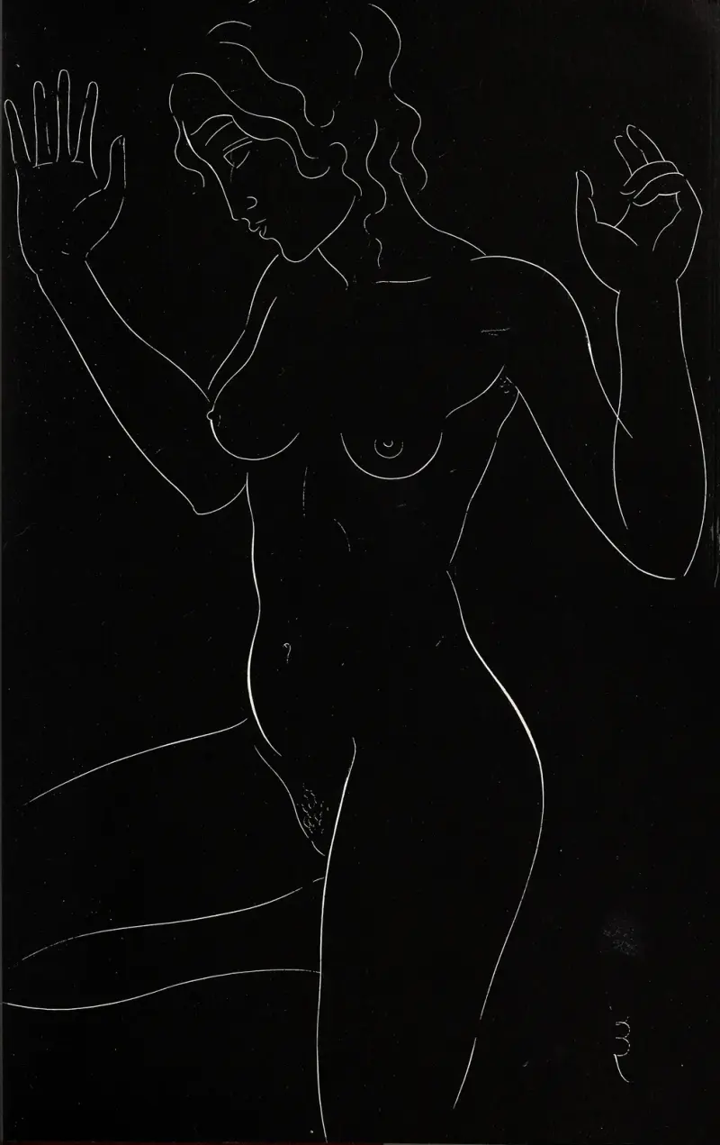 Fünfundzwanzig Aktstudien Taf. 06 von Eric Gill