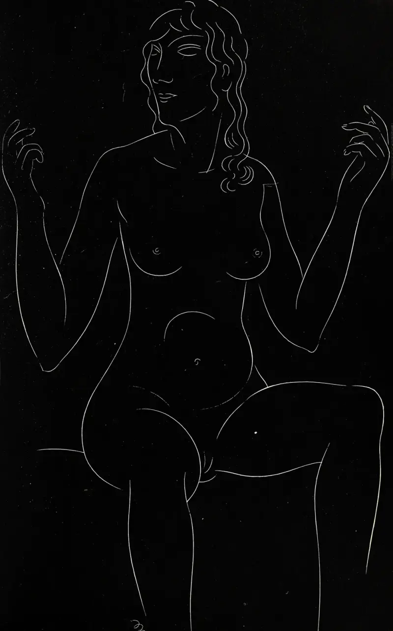 Twenty-five nudes Pl 12 av Eric Gill