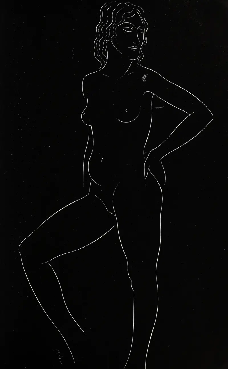 Twenty-five nudes Pl 15 av Eric Gill