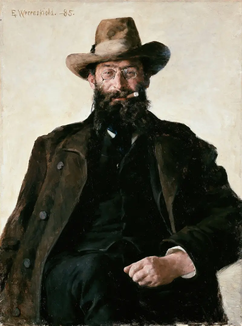 Porträt von Professor Amund Helland von Erik Werenskiold