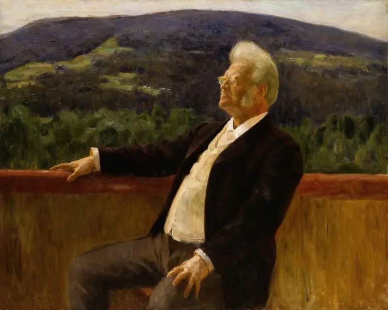 Porträtt av poeten Bjørnstjerne Bjørnson – nr 1 av Erik Werenskiold