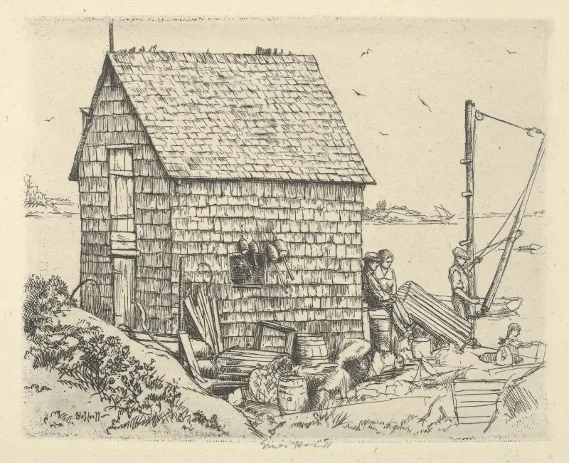 Fish House Idyll av Ernest Haskell