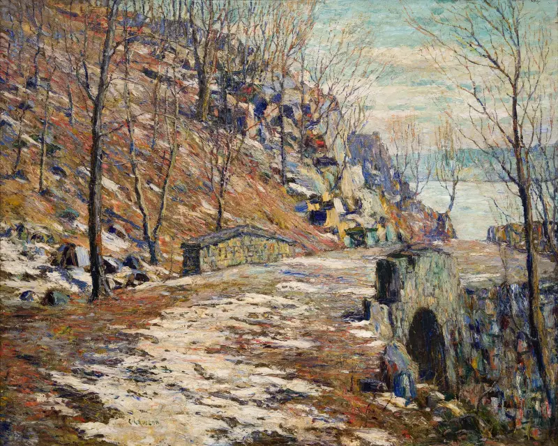 Weg bergab nach Palisades von Ernest Lawson