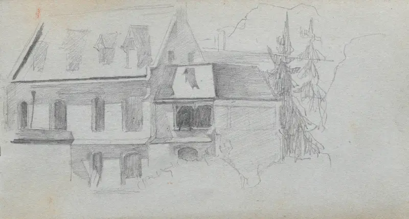Architechural Study av Ernest Meissonier