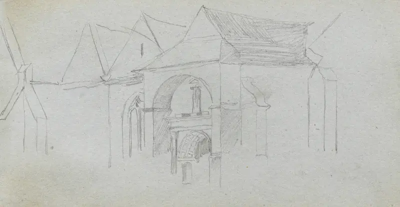 Studium architektoniczne – nr 2, Ernest Meissonier