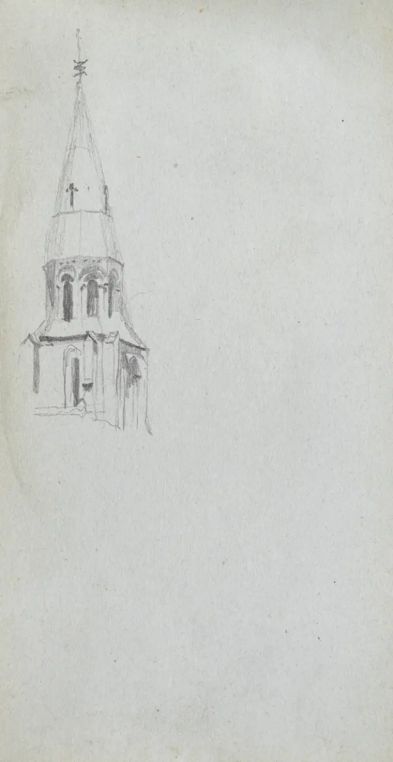 Church Spire av Ernest Meissonier