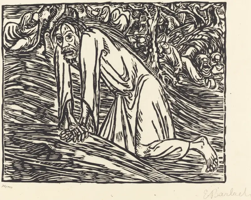 Christus in Gethsemane von Ernst Barlach