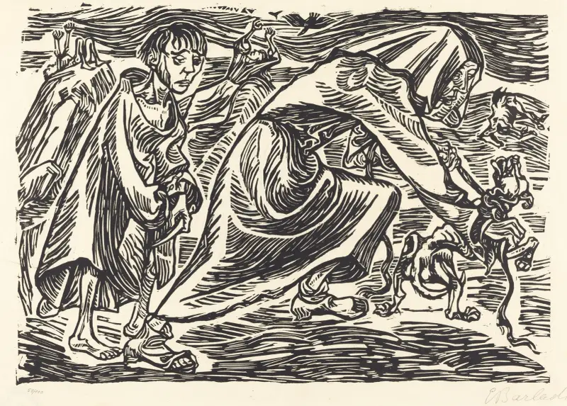 Der Hundefänger von Ernst Barlach
