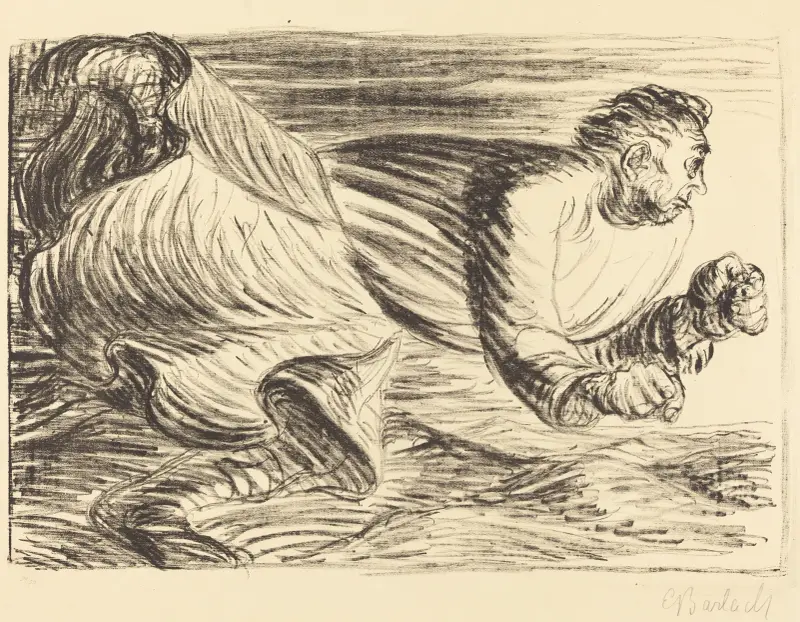 Der tobende Barbar von Ernst Barlach