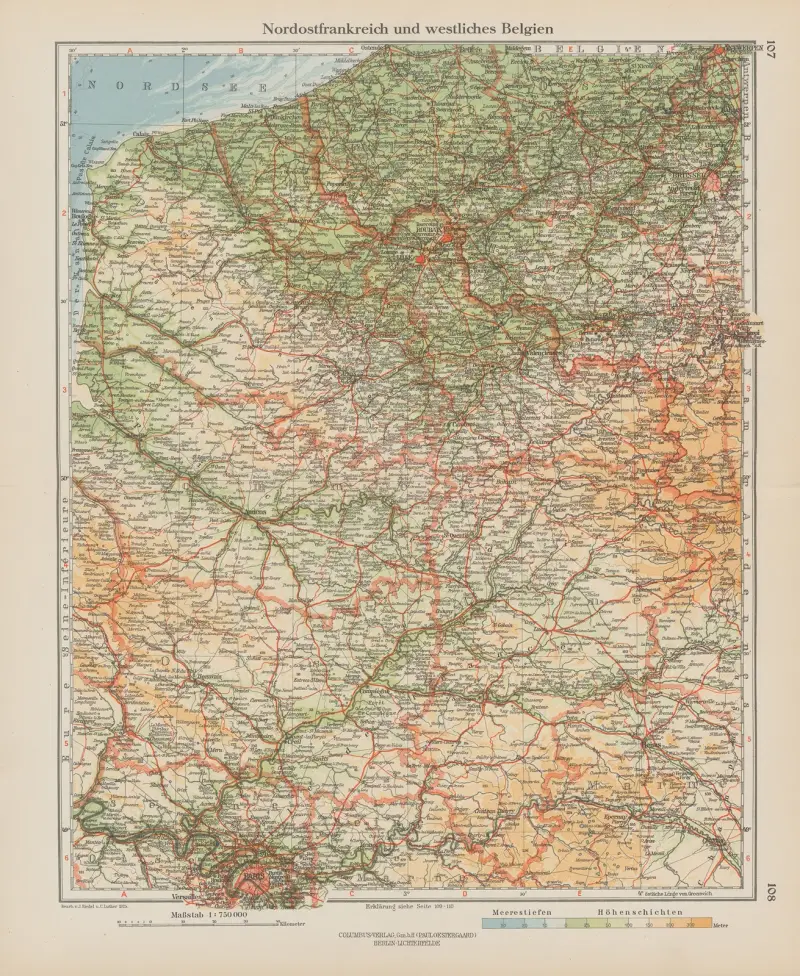 Nordöstra Frankrike och västra Belgien av Ernst Friedrich