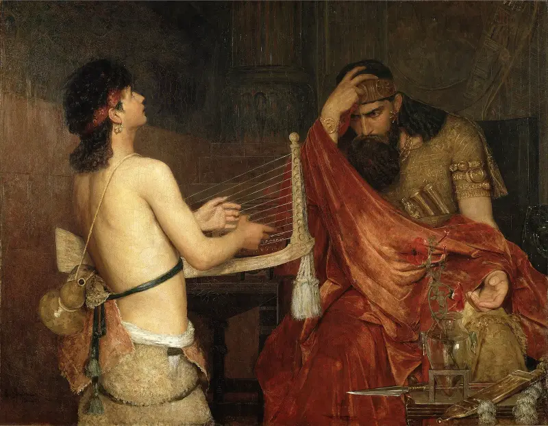 David und Saul, 1878 von Ernst Josephson
