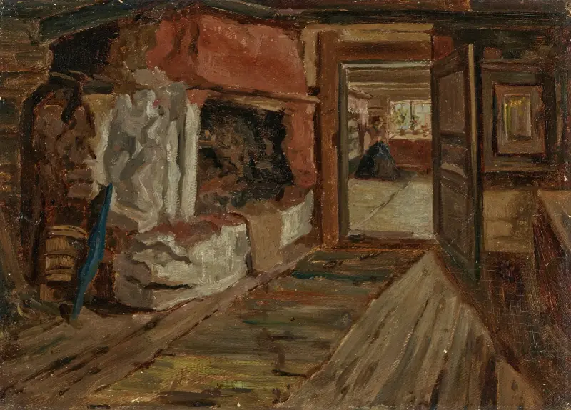 Stuginteriör; Sovrummet av Ernst Josephson
