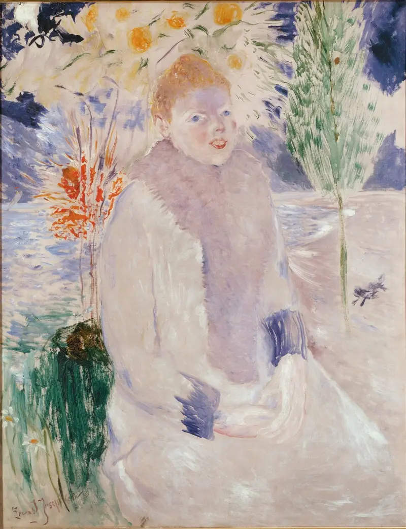 Porträtt av en dam av Ernst Josephson