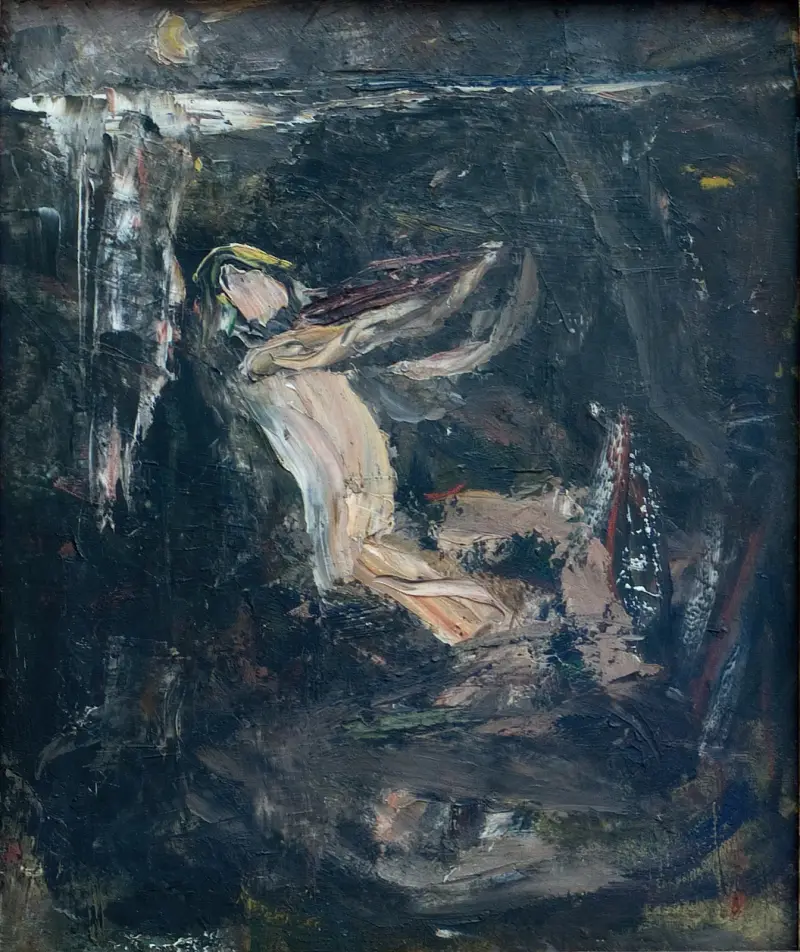 Skiss för Strömkarlen, 1881 av Ernst Josephson