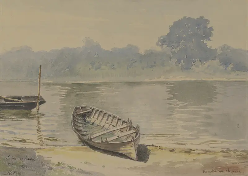Aus dem Hampton Court Park, 5. August 1880 von Friedrich Ernst Morgenstern