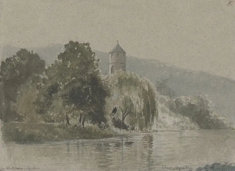 Vid Tauber nära Wertheim av Friedrich Ernst Morgenstern