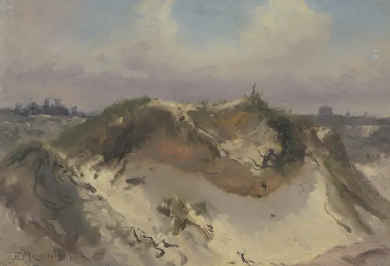 Wydmy w pobliżu De Panne, Friedrich Ernst Morgenstern