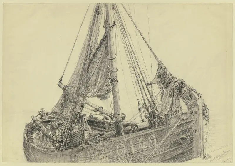 Fishing boat av Friedrich Ernst Morgenstern
