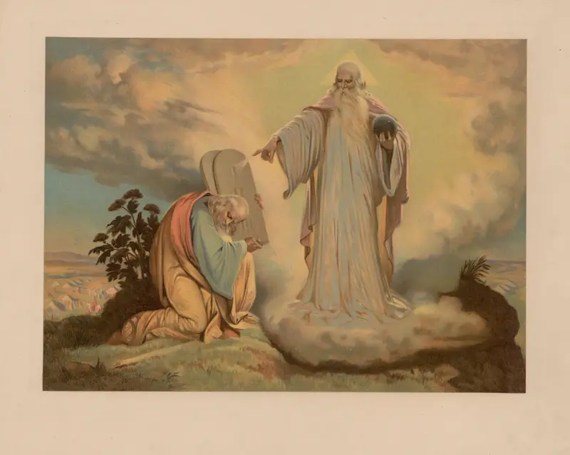 Lagens utgivande på Sinai berg av Ernst Pessler