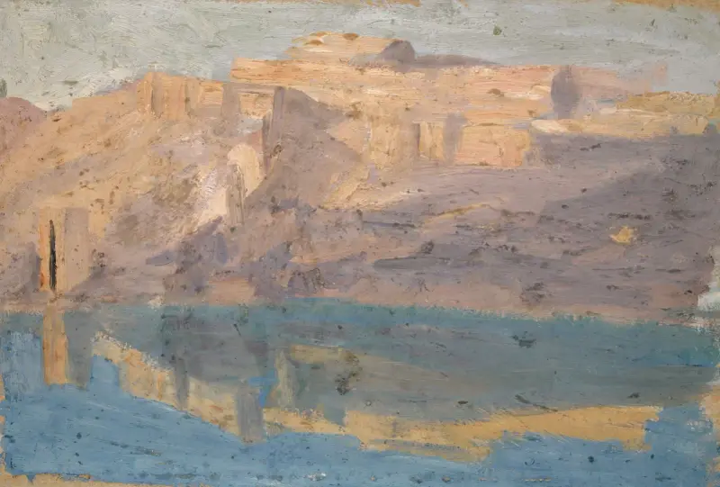 Tajos flodkrök vid Toledo av Ernst Schiess