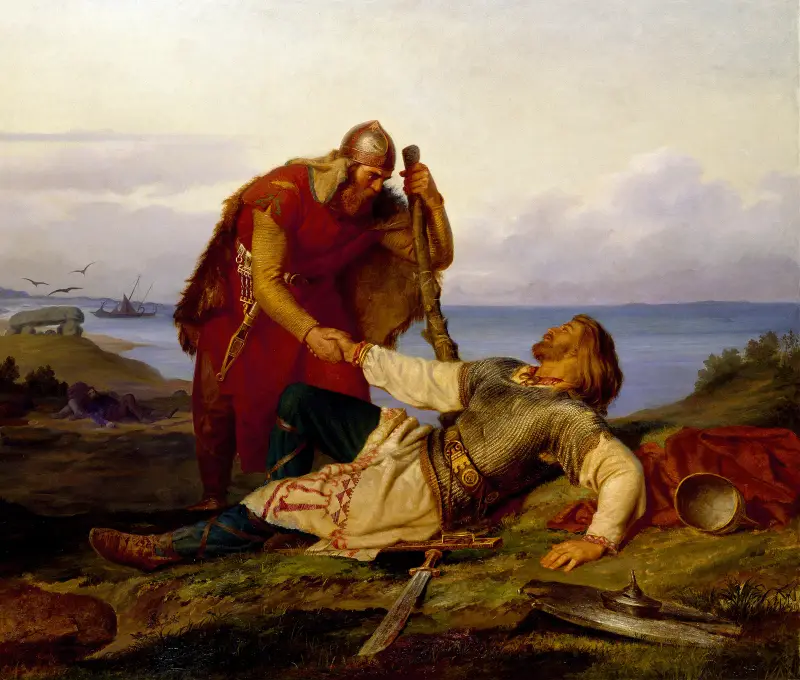 Hjalmar Parting From Orvar Odd After The Fight on Samsö, Mårten Eskil Winge