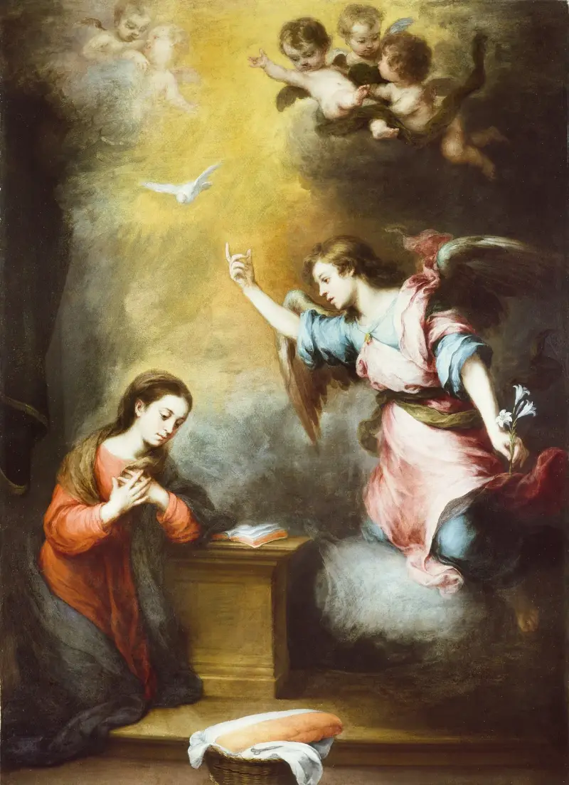 The Annunciation av Bartolomé Estebán Murillo