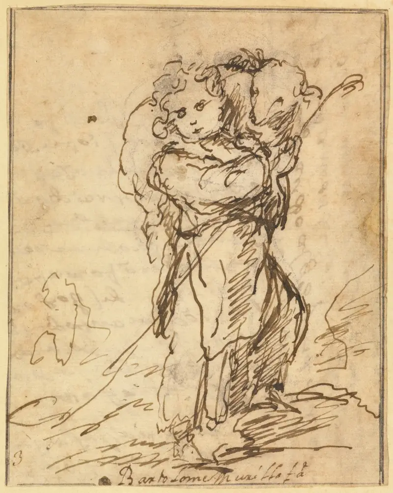 Kristusbarnet som den gode herden, 1675 – nr 1 av Bartolomé Estebán Murillo