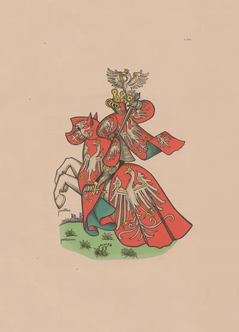 Ancien armorial équestre de la Toison d’or et de l’Europe au 15e siècle Pl.101 av Berger-Levrault et Cie