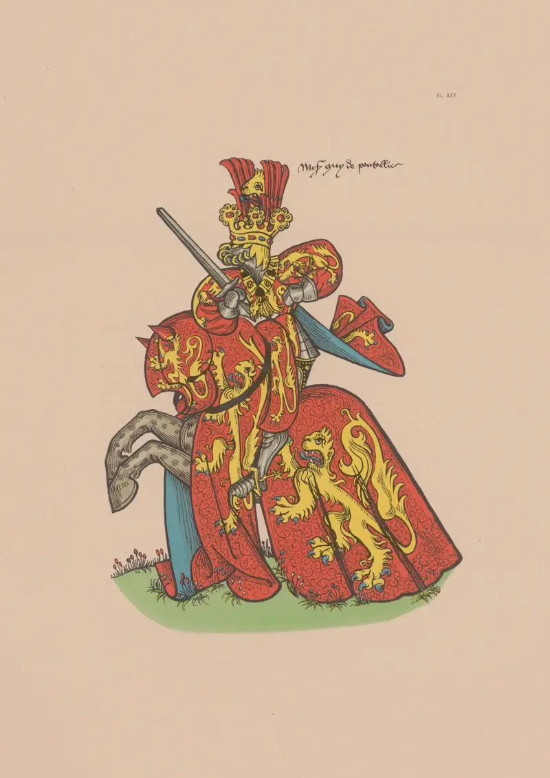 Altes Wappenbuch des Ordens vom Goldenen Vlies und Europas im 15. Jahrhundert, Tafel 21 von Berger-Levrault et Cie