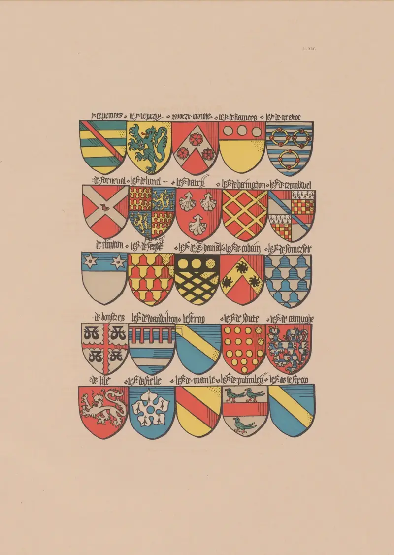 Altes Wappenbuch des Ordens vom Goldenen Vlies und Europas im 15. Jahrhundert, Taf. 089 von Berger-Levrault et Cie