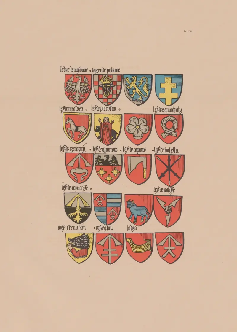 Ancien armorial équestre de la Toison d’or et de l’Europe au 15e siècle Pl.102 av Berger-Levrault et Cie