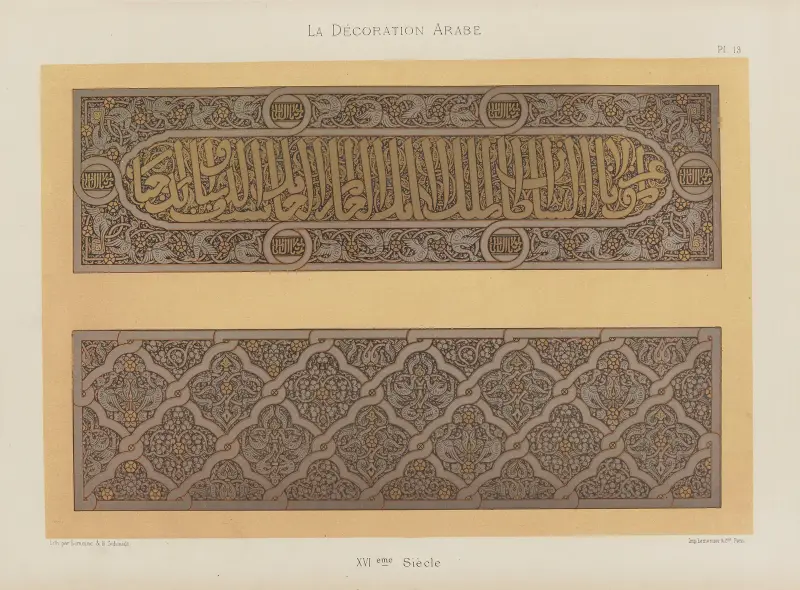 Arabisk dekoration, plansch 9 av Marpon et Flammarion
