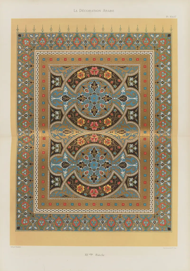 Arabisk dekoration, plansch 12 av Marpon et Flammarion