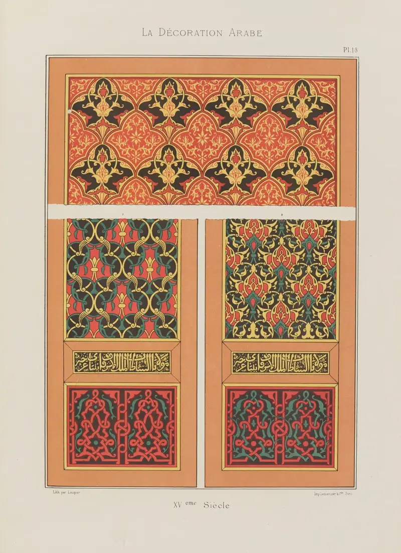 La Décoration arabe Pl.13 av Marpon et Flammarion