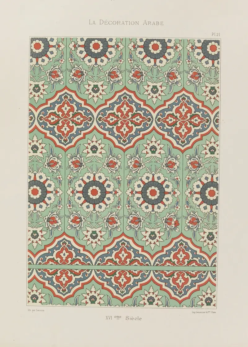 Arabisk dekoration, plansch 16 av Marpon et Flammarion